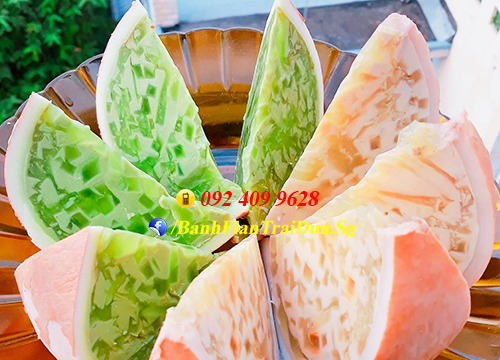 Bánh Flan Rau Câu Trái Dừa giải nhiệt ngày hè